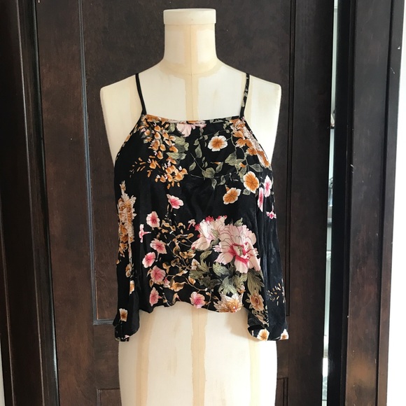 Anthropologie Floral Crop Top! - Picture 2 of 4